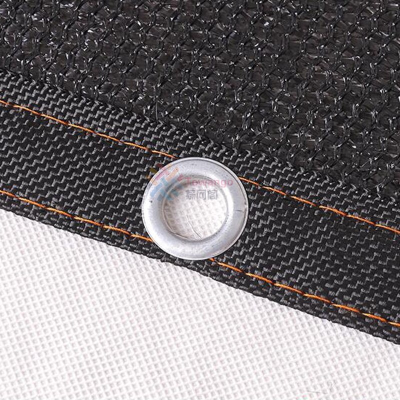 Tewango 3MX4M Black Sunshade Net Encryption Thicken Outdoor Garden Balcony Heat Insulation Shading Cover Flower Plants Netting