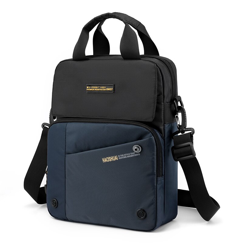 Bolso hombres mannen tas tasche herren schoudertas hombre tas saccoche homme bandouliere bolsos para hombre de bandolera: Azul oscuro