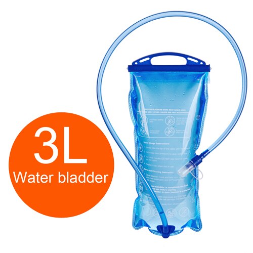 Water Bladder Bag Water Reservoir Hydration Pack 1.5L 2L 3L Leak-proof Water Storage Bag BPA Free Hydration Running Bladder: 3L A