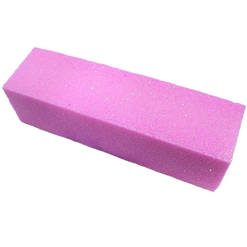 10 Pcs Pink Buffer Buffing Sanding Block File &amp; 1X Women Acrylic Transparent Nail Art Palette Pallet Tool