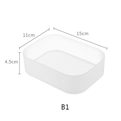 SUNEE Plastic Make Organizer Make Storage Box Cosmetische Lade Organizer Jewerly Container Nagellak Organizer: B1