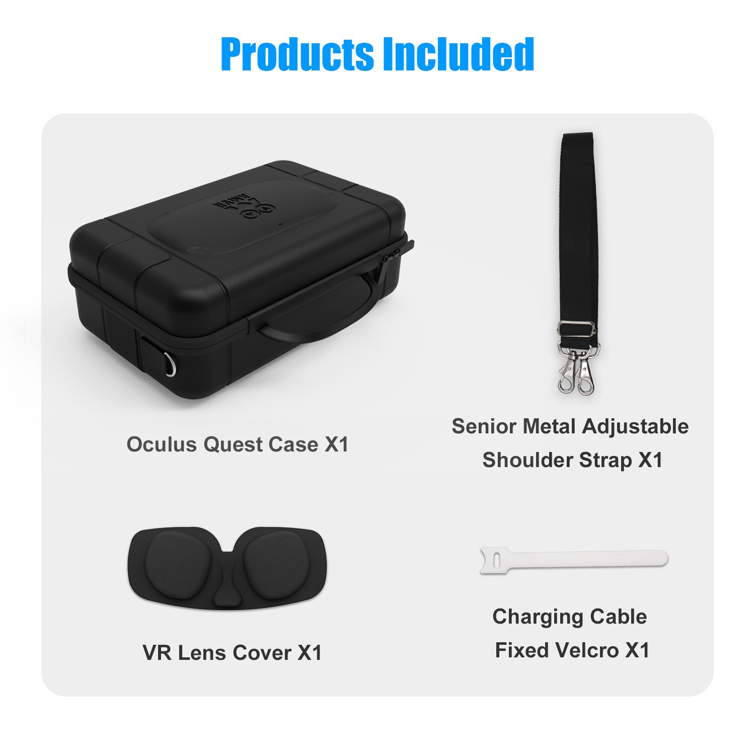 Reizen Beschermhoes Voor Oculus Quest 2/1 Vr Gaming Headset Touch Controllers Draagtas Inclusief Lens Bescherm Cover: Default Title