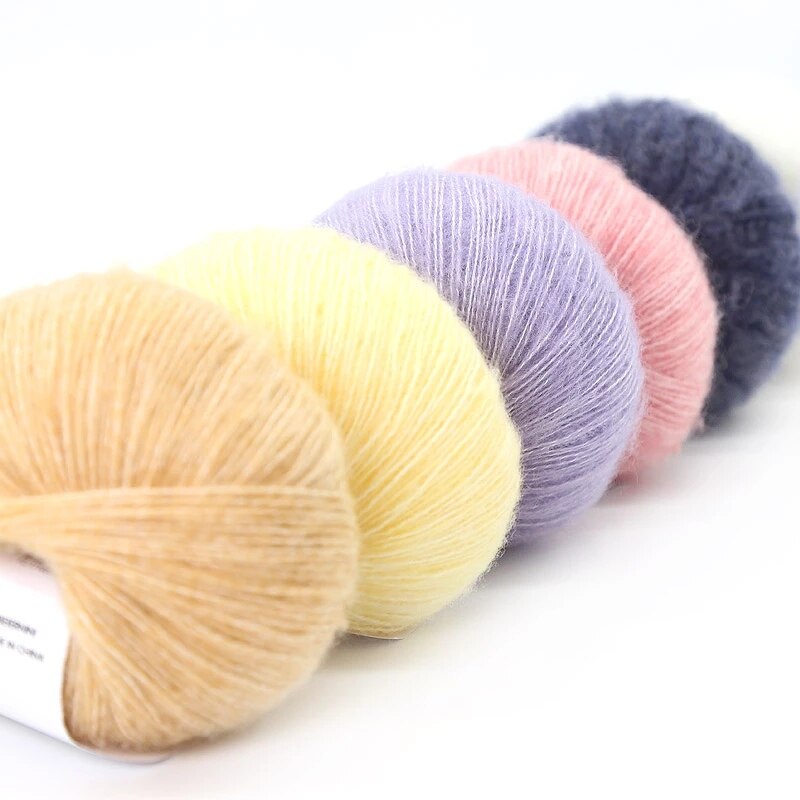 25G/Bal Mohair Garen Haak Huidvriendelijke Baby Wol Draad Voor Breien Trui Shawl