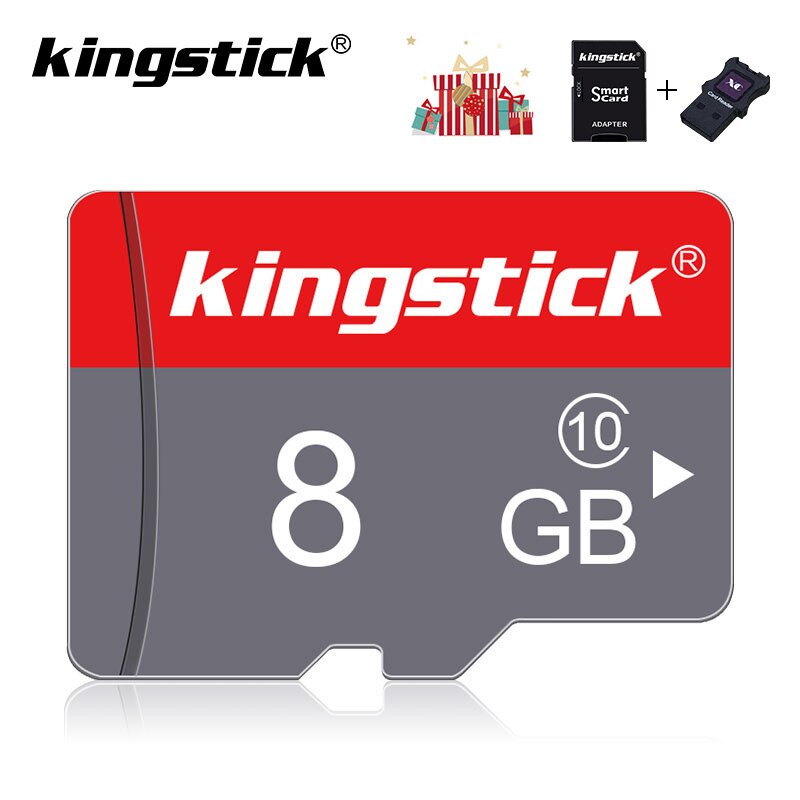 Cartes mémoire microsd haute vitesse 4GB 8GB 16 GB 32 GB 64GB carte micro sd cartao de mémoire classe 10 carte TF pour adaptateur gratuit: 8GB and XC reader