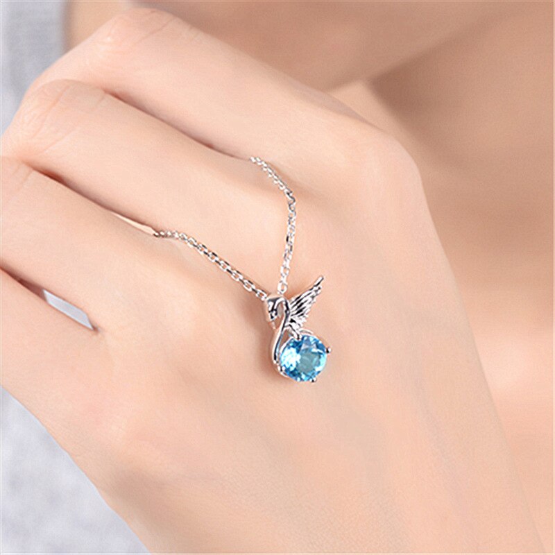 Inkomen Dames Zwaan Ketting Elegante Noble Angel Gans Geluk Guardian Hanger Meisje Premium