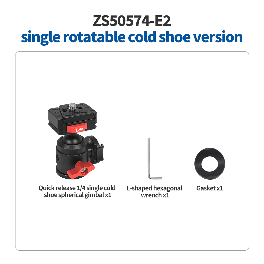 DSLR-Kamera Stativ Kugelkopf mit 1/4 Gewinde Kalt schuh halterung V-Anschluss Schnell wechsel platte für Füll licht Mikrofonst änder maximale Belastung 12kg: Grau