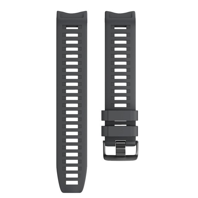 Für Garmin Instinct armband sport silikon ersatz armband farbe armband schnelle installation und entfernung zubehör: Graphite ash