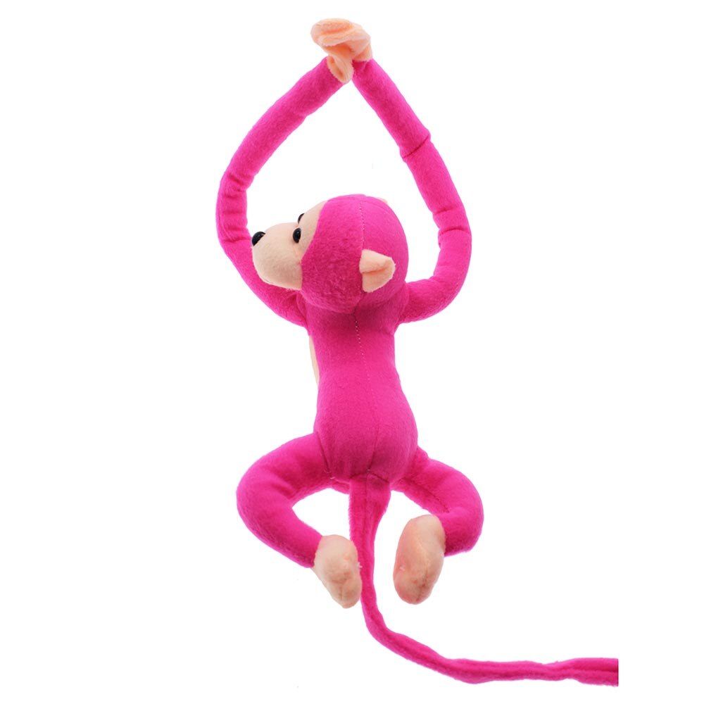 Jouet doux suspendu peluche Gibbon longue queue de bras enfants coton Super le meilleur d'anniversaire au choix 65*16cm: Rouge