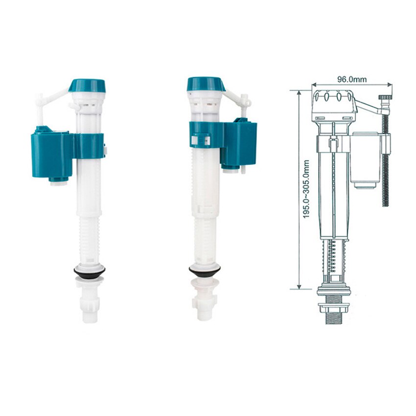 Universal Bathroom Toilet Inlet Valve Fill Valve Float Ball Toilet Water Tank and Bowl Water Control Hardware Accessories