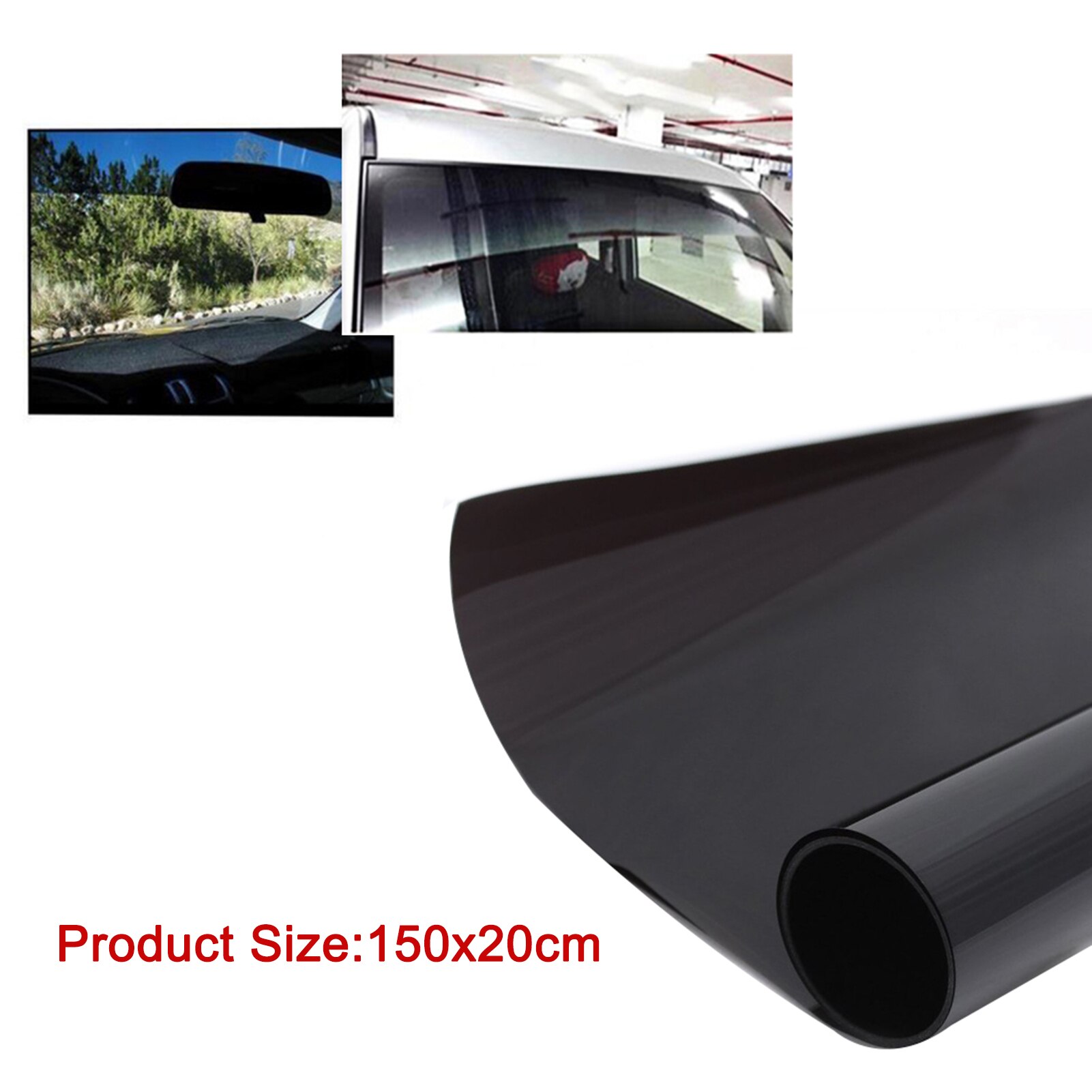 Car Window Film Windshield Solar Protection Film Window Tint UV Blocking 150x20cm Automotive Car Window Film