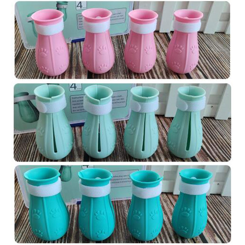 Siliconen Kat Voet Covers Grooming Supplies Baden Anti-Kras Schoen Katten Verstelbare Laarzen Bad Wassen Claw Paw Cover Protector