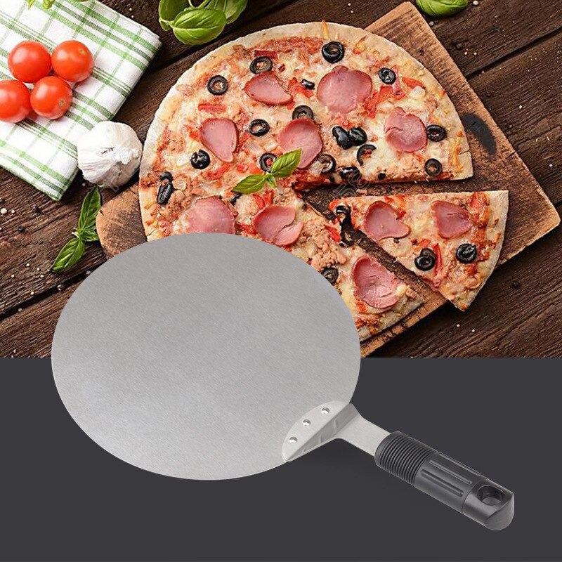 Ronde Rvs Pizza Draaien Schop Ronde Pizza Draaien Tool Cake Mobiele Piping Transfer Pizza Lade