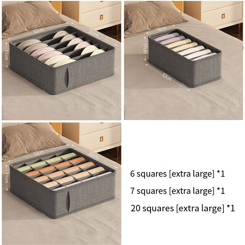 Organisation Kasten Multifunktionale Haushalt Unterwäsche Socken Sortierung Lagerung Kasten Schlafsaal Lagerung Artefakt Unterwäsche Lagerung Kasten: S / Grün