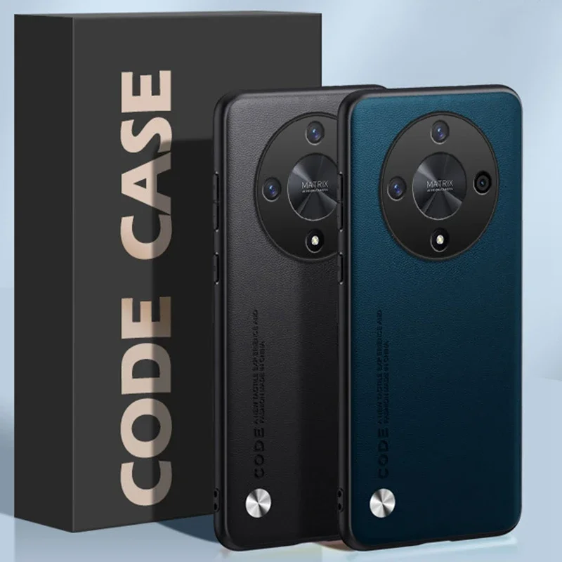 Luxuriöse pu-lederhülle für honor magic 5, 6 lite und 5g – stoßfeste silikon-rückseite mit rundumschutz für das honor  x9a x9b