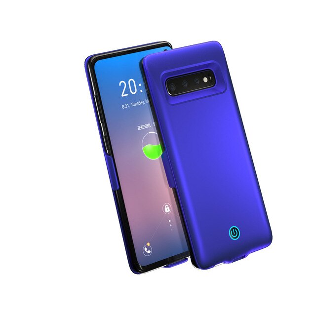 KQJYS – coque de chargeur de batterie Portable 7000mAh, étui pour Samsung Galaxy S10e, batterie externe étendue: Blue