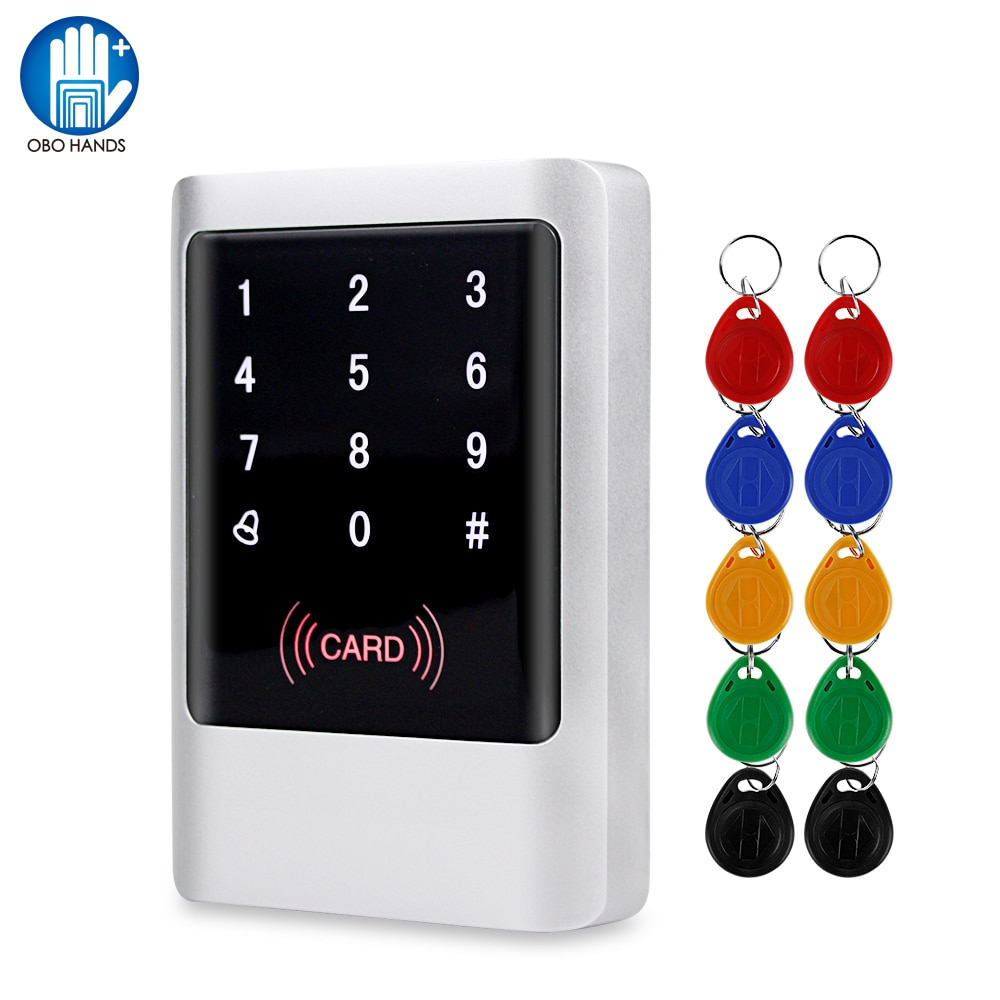 IP65 Wasserdichte RFID Keypad Access Control Board Kartenleser Standalone Access Controller System Kit 125KHz 13,56 MHz mit Schlüssel