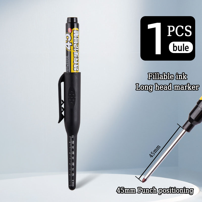 45mm långa spetsiga oljepennor vattentät snabbtorkande lämplig för träbearbetning kakel glas ritning markering kontor: Röd