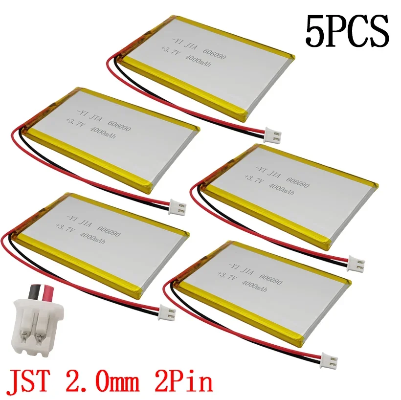 606090 4000mAh 14.8Wh batterie Li Ion Rechargeable boîtier souple batterie 3.7V batterie au Lithium polymère Lithium Ion Li polymère: Champagne