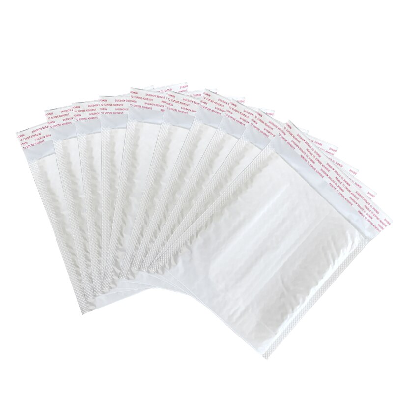 10 Stks/partij Wit Schuim Envelop Tassen Zelf Seal Mailers Gevoerde Enveloppen Met Bubble Mailing Tas Pakketten Tas