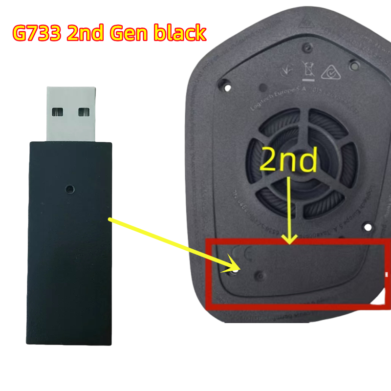 USB-Empfänger-Dongle-Adapter A-00080 für Logitech G733 kabellos Spielen Headset: Armee Grün