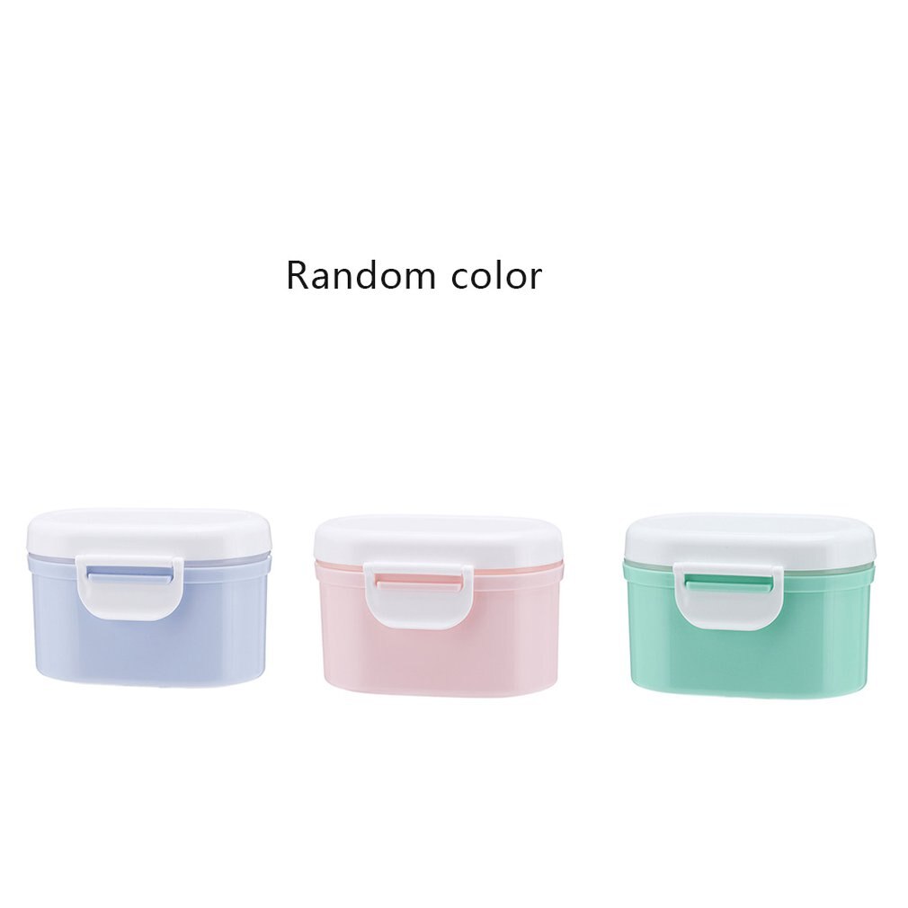 Portable Outdoor Large-capacity Baby Infant Milk Powder Sealed Storage Box Tank Organizer Container Receive Box: Random S