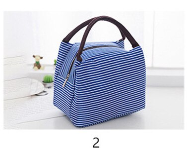 Waterproof Stripe Portable Insulation Bag Insulation Oxford cloth Food Picnic Bag Family Ice Pack Cooler caseNB204: 2