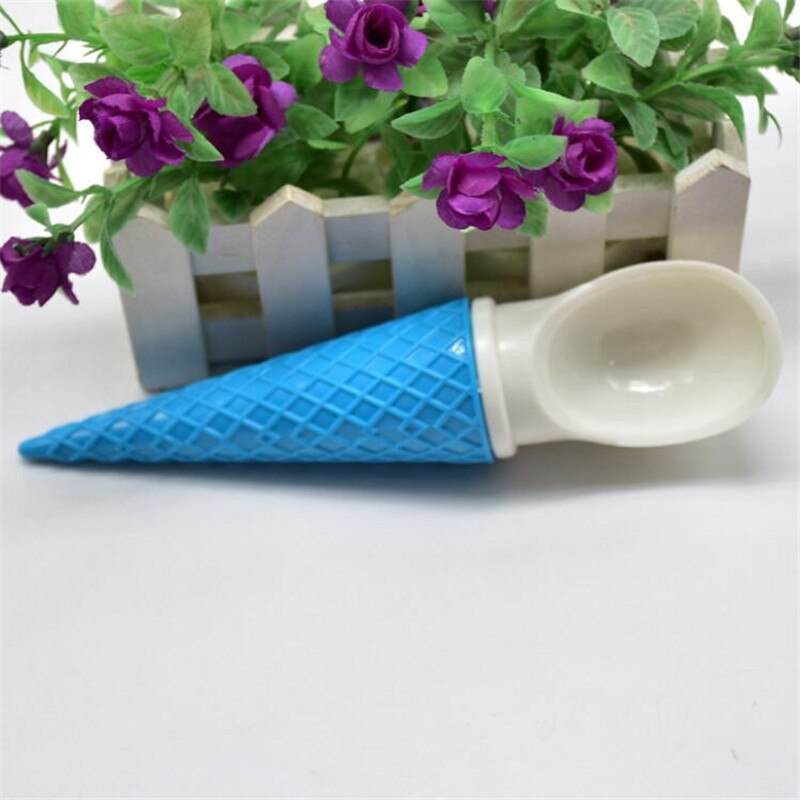 1Pc Cute Ice Cream Bowls With Spoons Wonderful Children Love Dessert Ice Cream Cones Homemade Tube 3 Colors