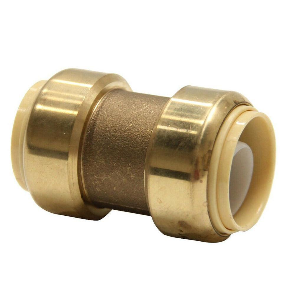 Straight Coupling Pipe Fittings Push 1/2 Lead-free Tube Compression Tube Brass Pipe Ferrule brass oil Compression Fitting A9B9