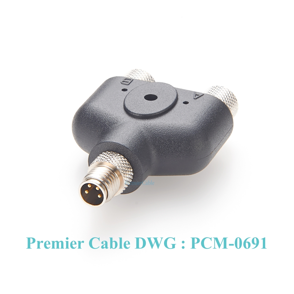 M8 Y Splitter Étanche M8 4 Broches Type Y Mâle à Double Femelle Adaptateur M8 T Splitter Capteur Actionneur Tee M8 Splitter: Default Title