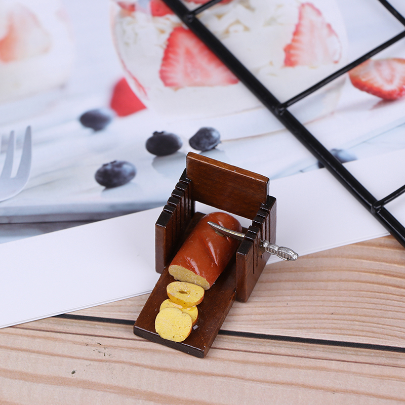 1:12 Doll House Miniature Mini Bread Slicer Model Kitchen Accessories