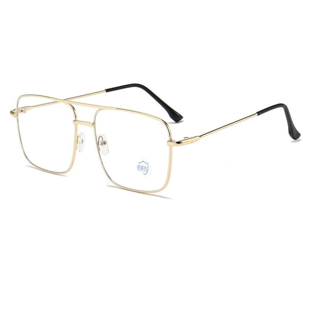 Herren Polarisierte Sonnenbrille aus Aluminium-Magnesium-Legierung, Punk-Sonnenbrille, Doppelbalken, Quadratische Sonnenbrille, UV400 Anglerbrille: Elfenbein