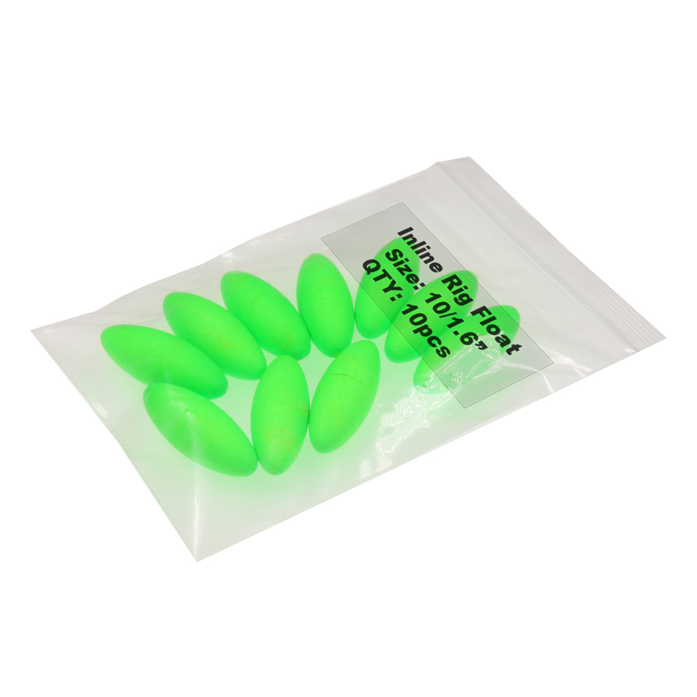 100PCS 1.4 "1.6" Ovale Vissen Rig Float Foam Bobbers Voor Karper Meerval Pompano, Whitings, corvina, Snappers Rigs Maken