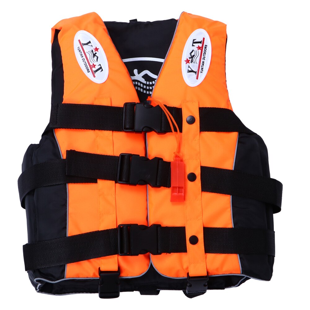 1Pc Breathable Life Vest Floating Life Vest for for Fishing Boating Swimming: Orange
