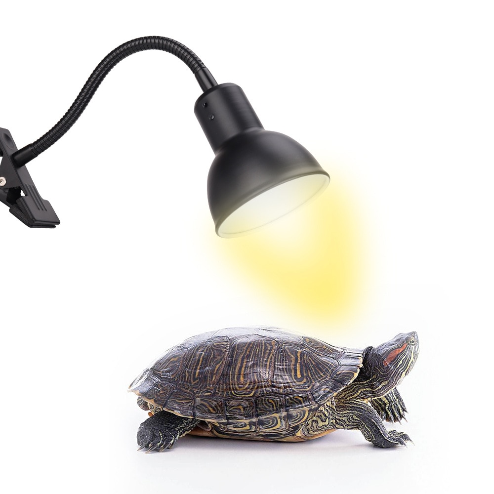 25/50/75W Keramische Verwarming Schildpad Lamp Voor Reptielen Schildpadden Lamp 360 Draaibare Geklemd 5Mm Tank hagedis Licht Multipurpose