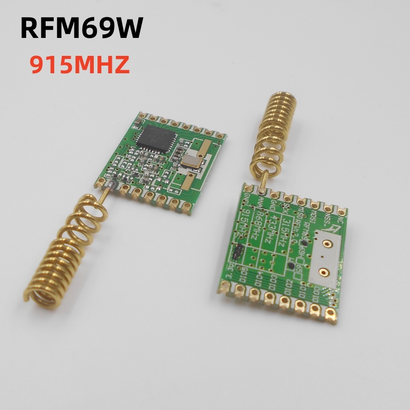 Mit Antenne RFM69W 433/868/915 MHz Lora-Modul FSK-Transceiver-Modul 13 dBm Frequenz: Beige