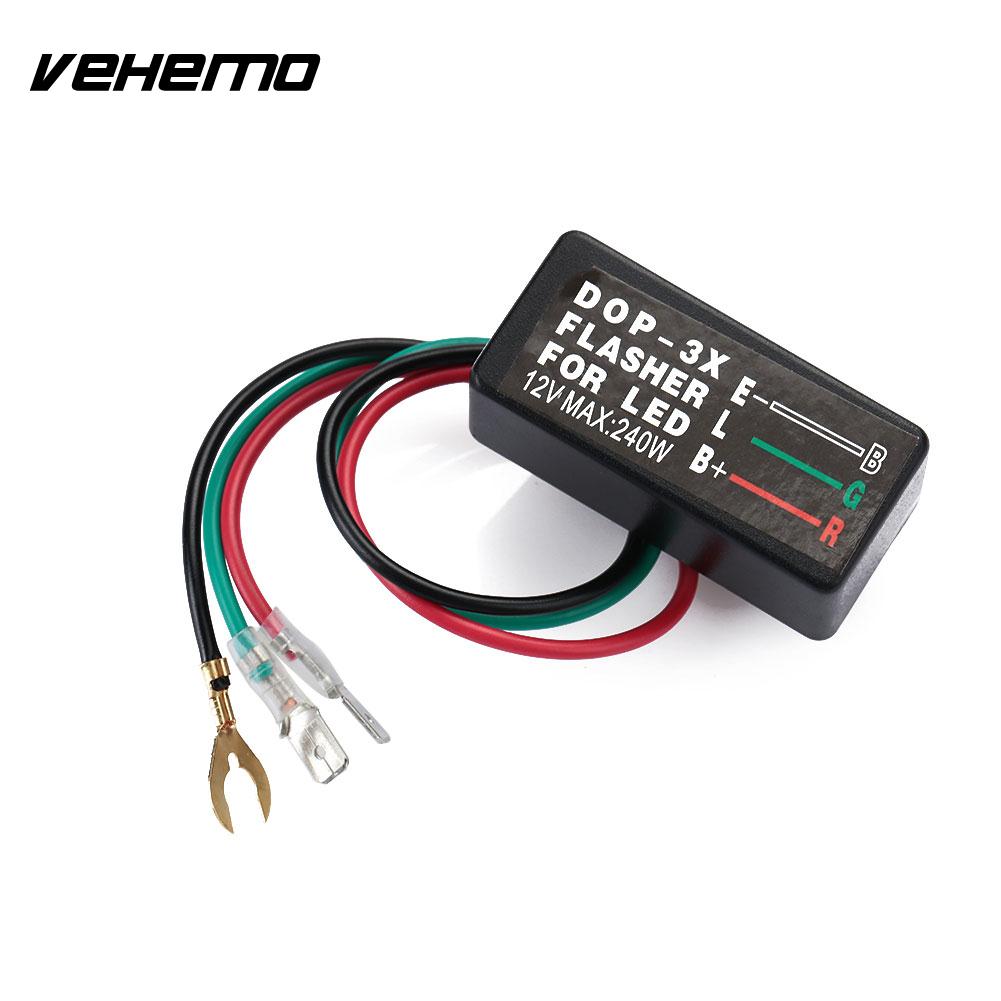 LED Electronic Flasher Relay Turn Signal Light Motorcycle Accessories DC 12V