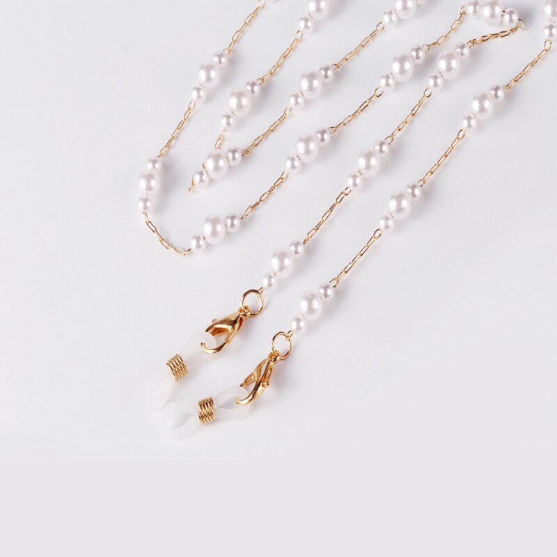 Ins Очки Цепи Parel Ster Anti-Verloren Lanyard Chain Liefde Kralen Ketting Temperament Masker Ketting: 01