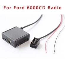Voor Ford 6000CD Radio Bluetooth Muziek Adapter Deel 12Pin Car Aux Usb Audio Kabel