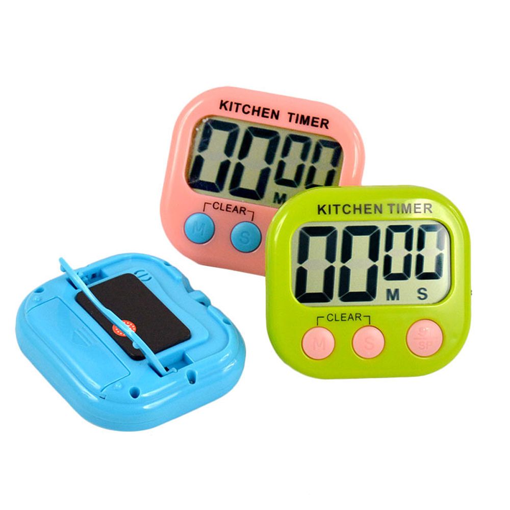 Magnetische Lcd Digital Kitchen Countdown Timer Alarm Met Stand Wit Kookwekker Praktische Koken Timer Wekker