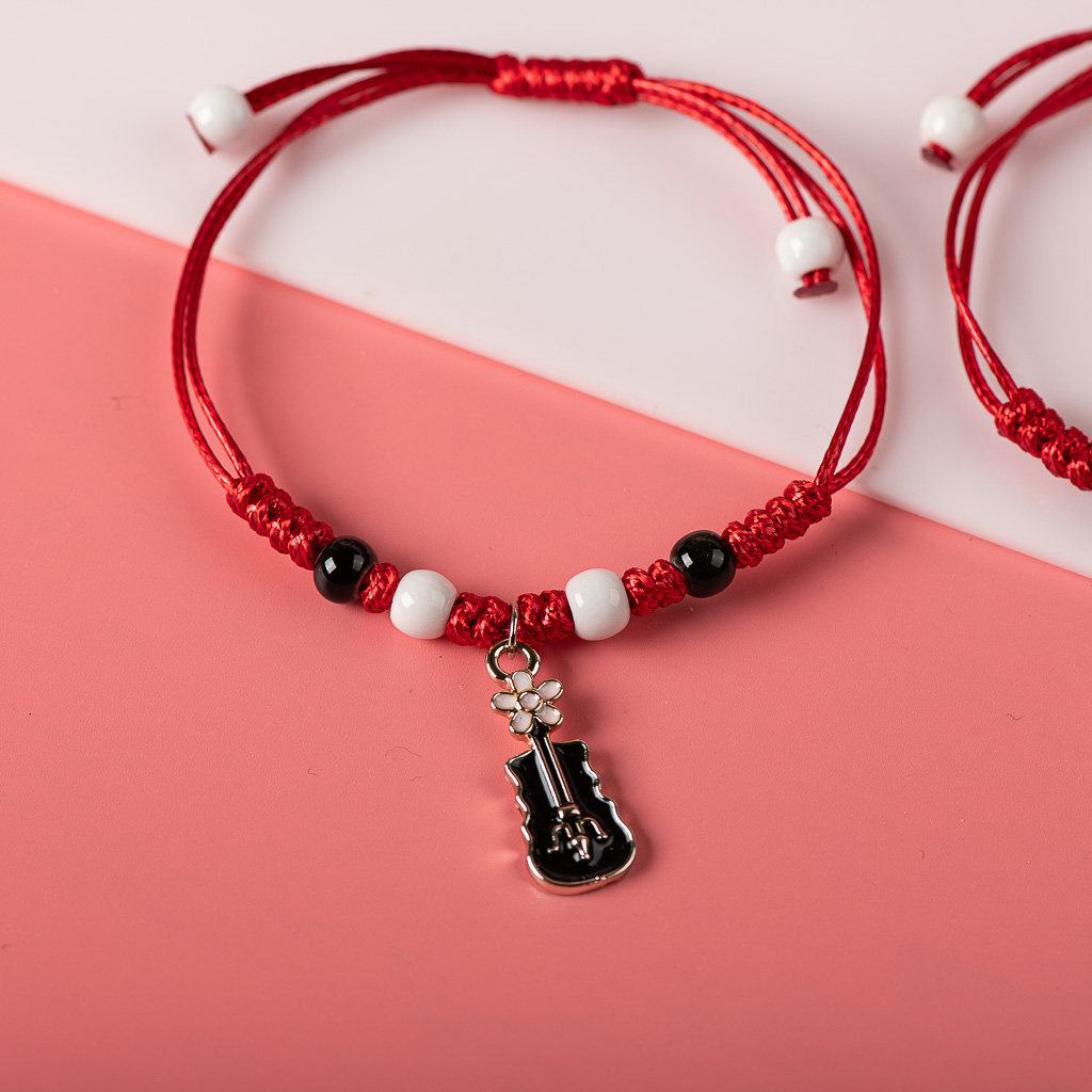 Leuke Metalen Druppelen Glazuur Hanger Armband Hand-Wowen Armbanden Armbanden Voor Vrouwen Meisje Kinderen Mode-sieraden # XN011