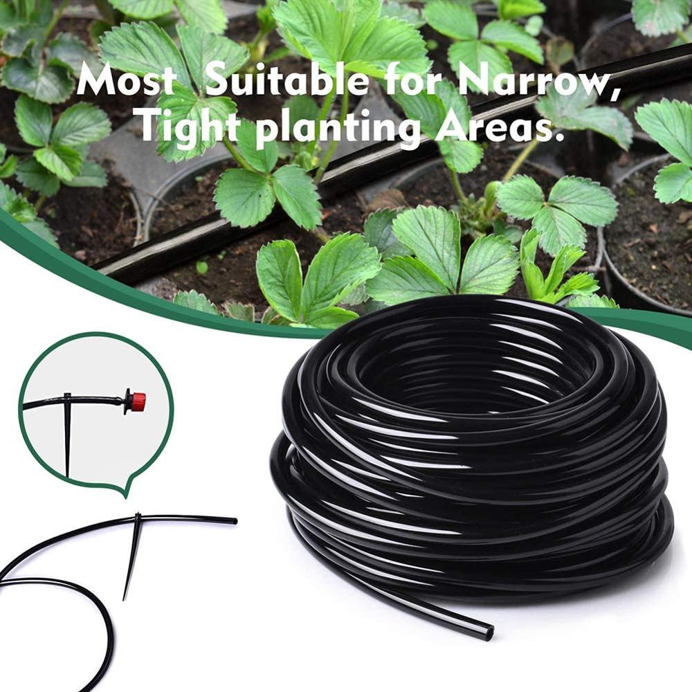 5m-50m Watering Hose 4/7mm PVC Micro Drip Irrigation Tube Plants Flower Sprinkler Pipe Garden Hose Greenhouse Irrigating System