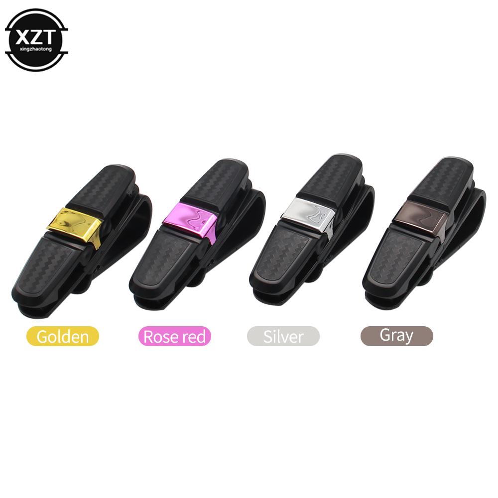 Auto Brillenetui Auto Sonnenblende Brillenhalter Sonnenbrille Clip Karte Tickethalter Stiftetui Clip Kasten Universal- Zubehör