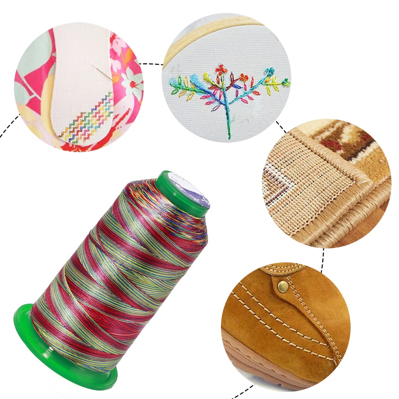 Miusie höghållfast maskin broderi sytrådar hand sytråd hantverk patch canvas läder sylinje tillbehör