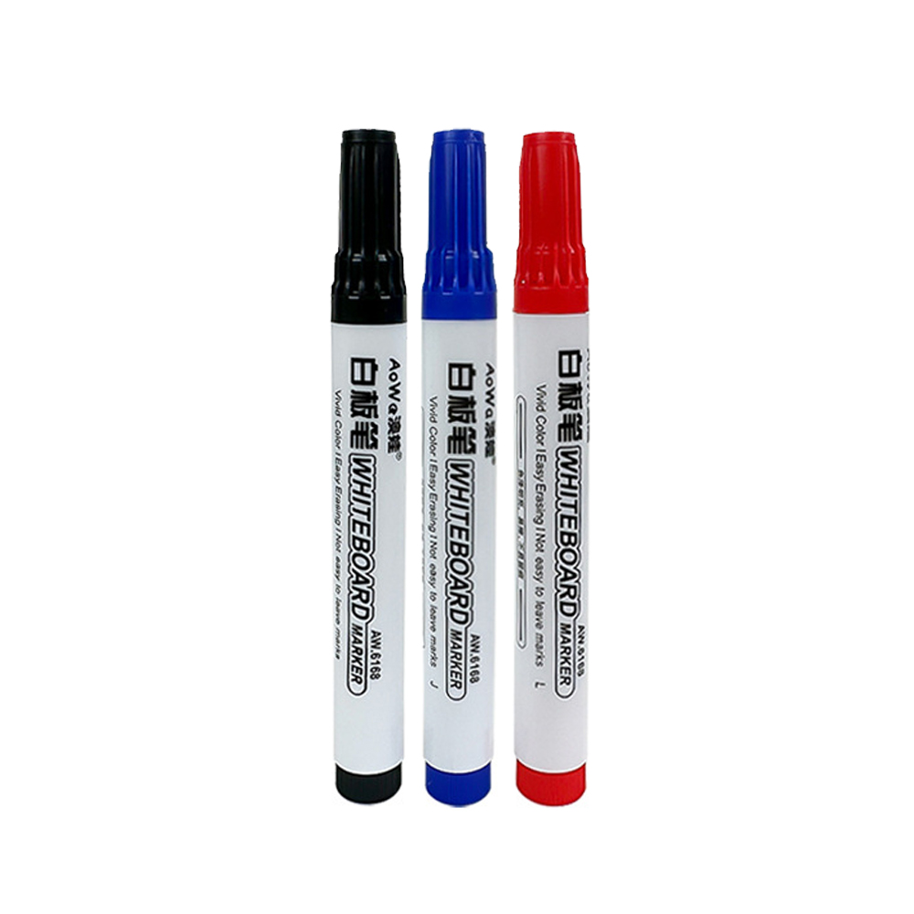 Suddbar Magnetisk Whiteboard Penna - 13.3cm - 10 Pennor/Box - Skola Kontor Konst: Vinröd