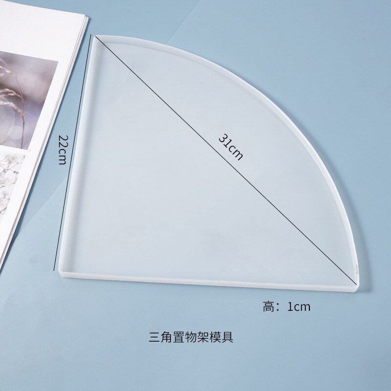 Super Big Triangle Tray Silicone Mold Fluid Artist Round Mold Resin Irregular Epoxy Resin Mold Crafts Resin Art Supplies: 01