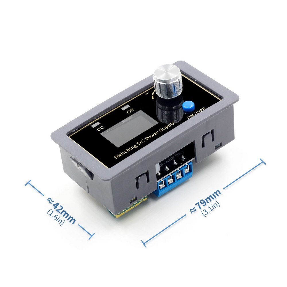 Automatic Boost/Buck Converter Buck-boost DC Adjustable Regulated Power Supply DIY Solar Charging Meter Case