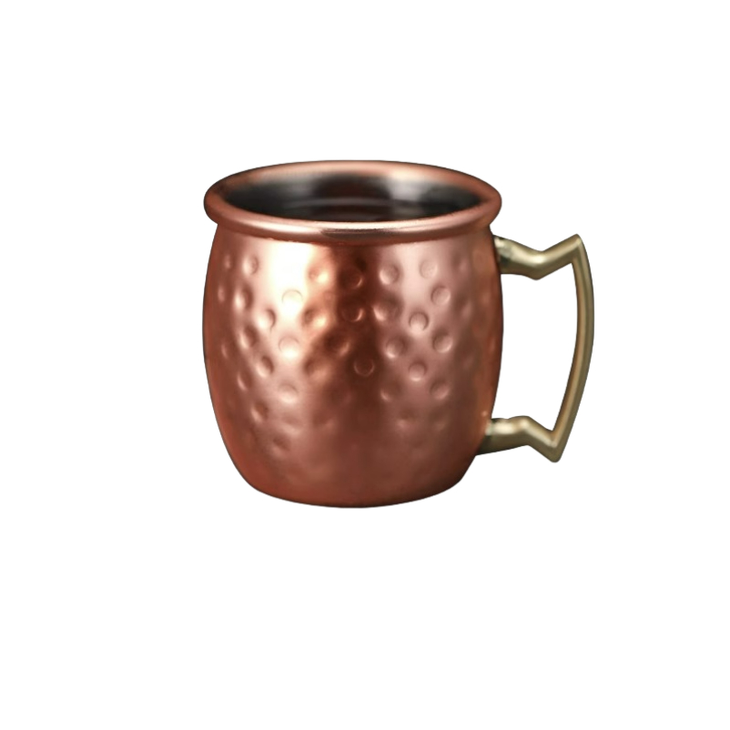 1/2/4 Stuks 2Oz Mini Moskou Muilezel Mok Roestvrijstalen Mokken Gehamerd Verkoperde Bierbeker Mok Bar Drinkwaren Accessoires