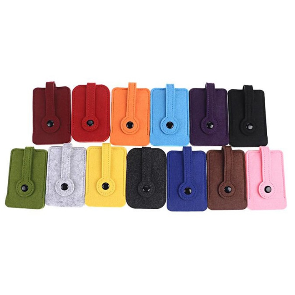 Unisex Autosleutel Portemonnee Portemonnee Wolvilt Sleutelhanger Holder Pocket Keys Organizer Pouch Case Bag