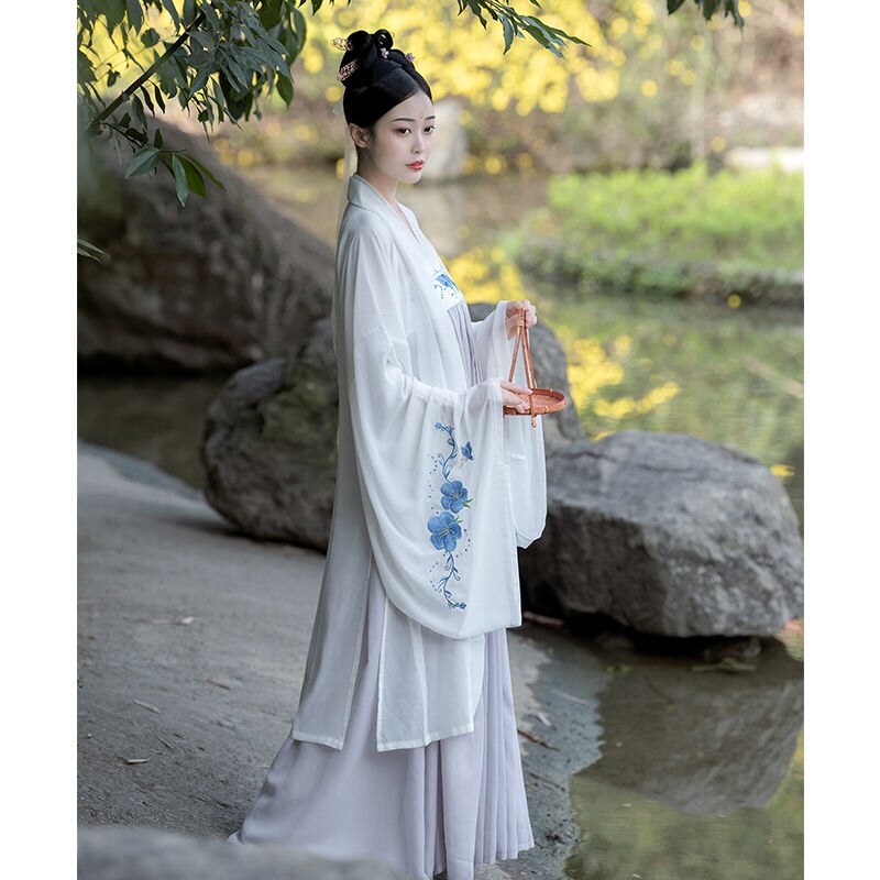 Traditionel kinesisk tøj fe kjole gammel han-dynastiet prinsesse scene folkedans festival outfit kinesisk hanfu kvinder