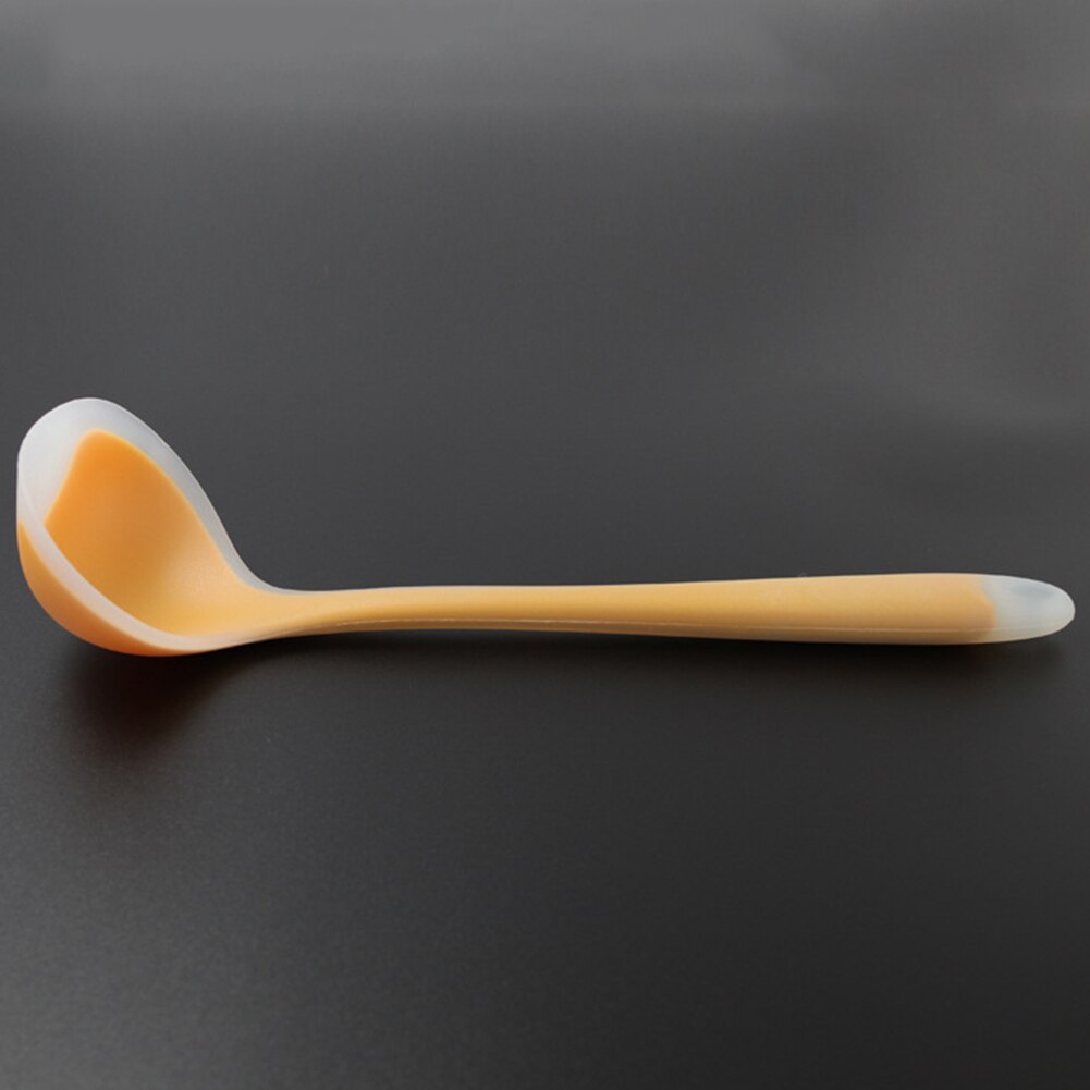 Silicone Nonstick Anti Translucent Handle Soup Spoons Kitchen Cooking Tools